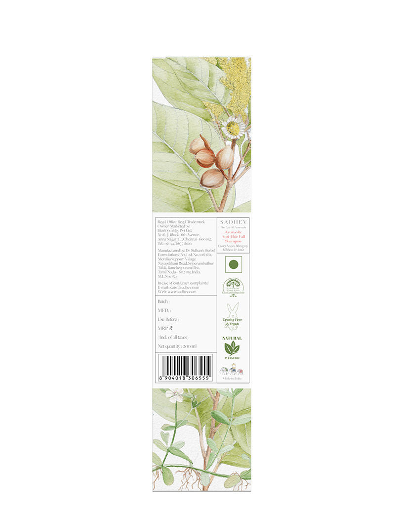 SADHEV Ayurvedic Anti-Hairfall Shampoo, 200ml