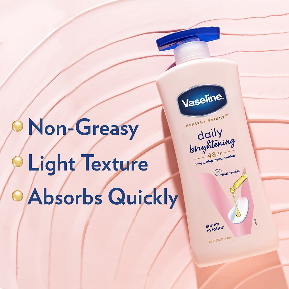 Vaseline Daily Brightening Body Lotion For Healthy & Glowing Skin With Niacinamide, 200ml Buy at Indicrest Image 7