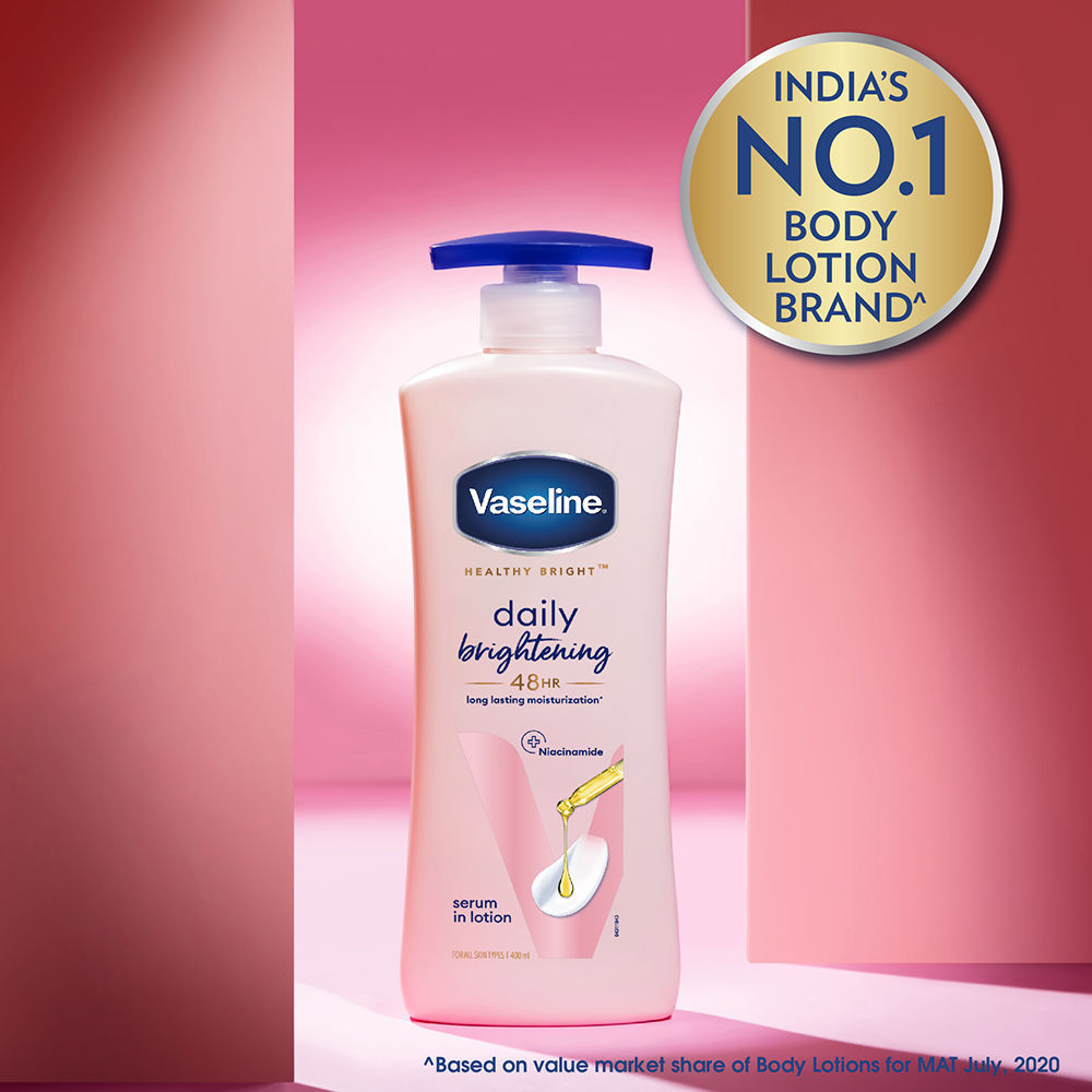 Vaseline Healthy Bright Daily Brightening Body Lotion, 400ml Buy at Indicrest Image 5