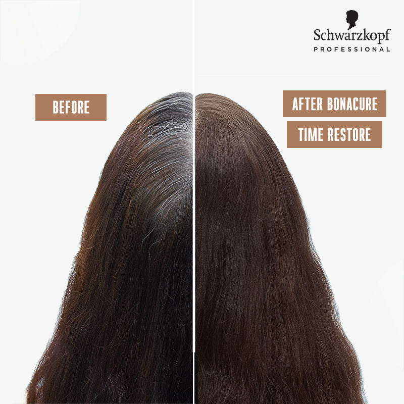 Schwarzkopf Professional Bonacure Time Restore Shampoo With Q10+ - For Mature Hair, 1000ml Buy at Indicrest Image 7