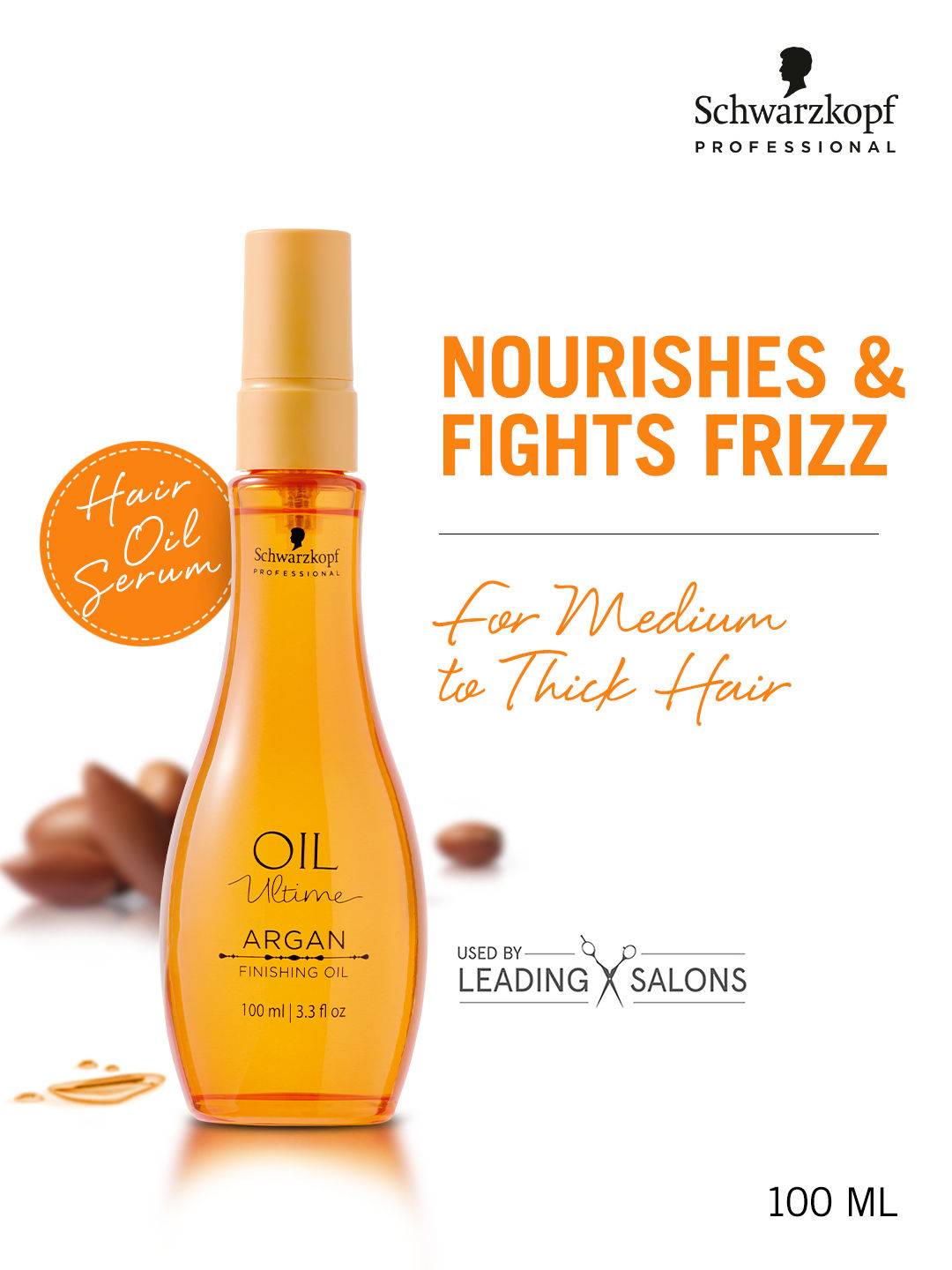 Schwarzkopf Professional Oil Ultime Argan Finishing Oil, 100ml Buy at Indicrest