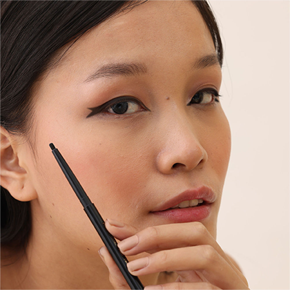 Forest Essentials Gulaab Khaas Kajal - Charcoal Black - Natural Smooth Kajal - Soothing & Cooling, 0.3g