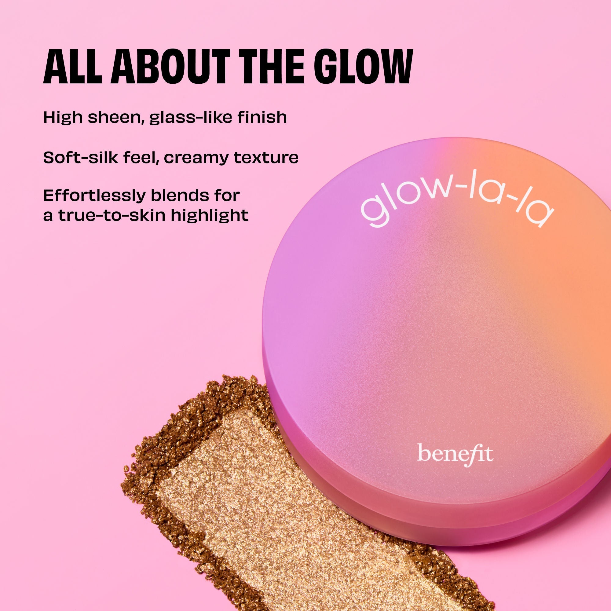 Benefit Cosmetics Glow-La-La Velvet Gleam Highlighter - Lu, 3g
