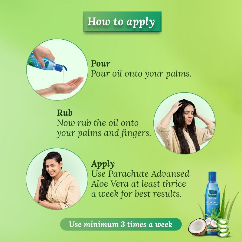 Parachute Advansed Aloe Vera Enriched Coconut Hair Oil for Soft and Strong Hair, 150ml Buy at Indicrest Image 6