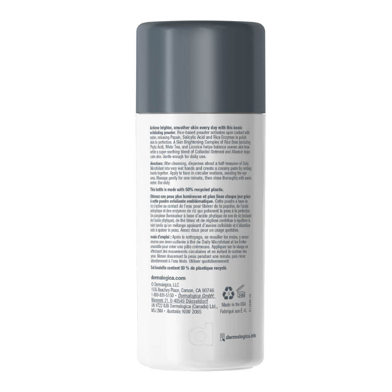 Dermalogica Daily Microfoliant Face Scrub With Salicylic Acid, Rice Bran & Papain Enzymes, 74g