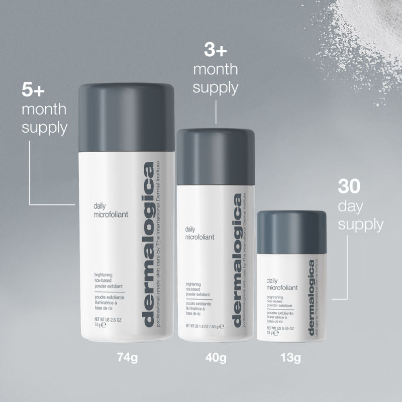 Dermalogica Daily Microfoliant Face Scrub Mini With Salicylic Acid, Rice Bran & Papain Enzymes, 13g