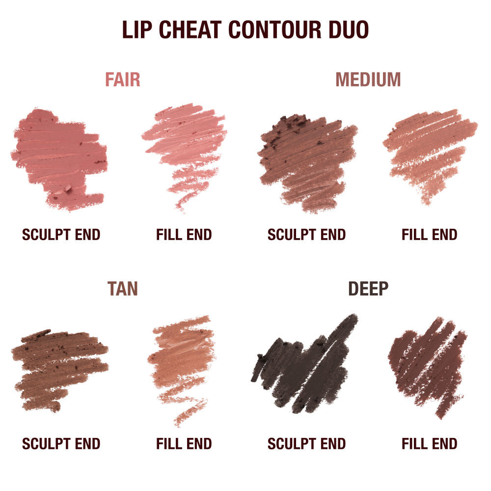 Charlotte Tilbury Super Nudes Lip Cheat Contour Duo - Medium, 0.78g