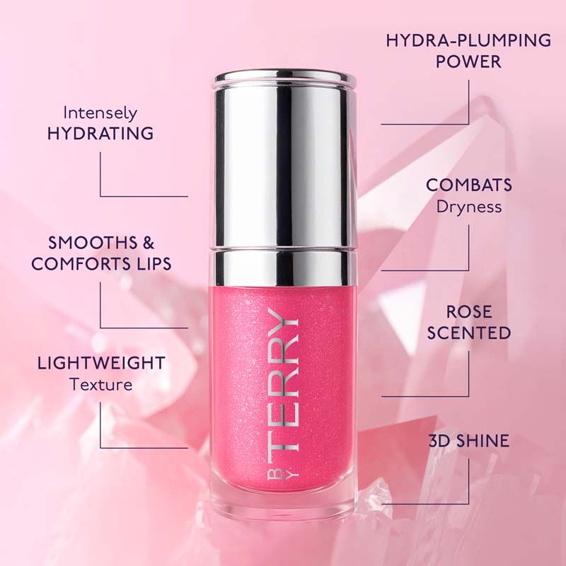 By Terry Baume De Rose Glow Gloss - Rosy Rose, 15g