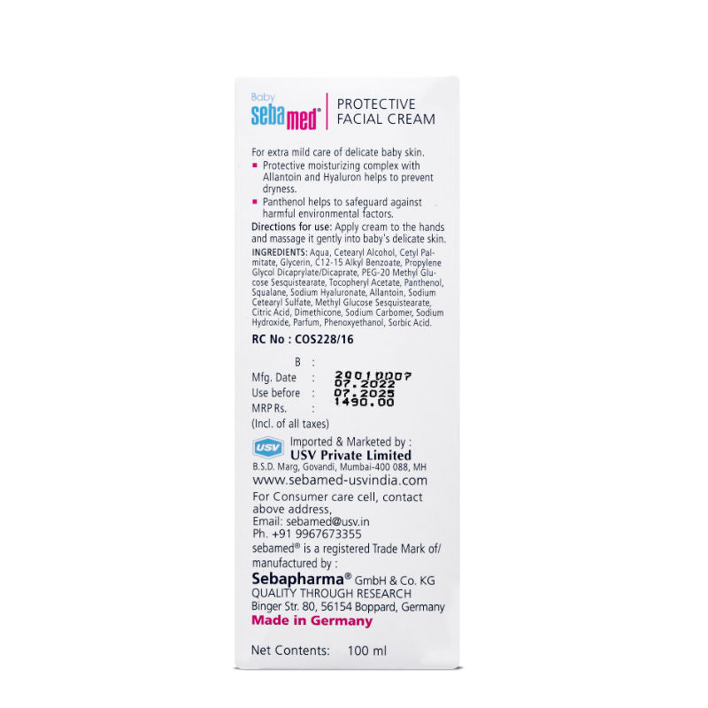 Sebamed Baby Protective Facial Cream, 100ml Buy at Indicrest Image 2