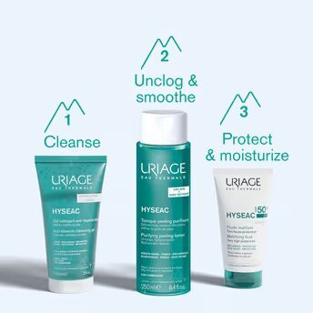 Uriage Hyseac Mattifying Fluid SPF50+ Light & Matt Texture Combition Oily Skin Dermat Recommended, 50ml