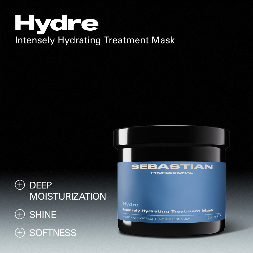 Sebastian Professional Hydre Intensely Moisturization Mask For Dry Hair, Restores Shine, 500ml