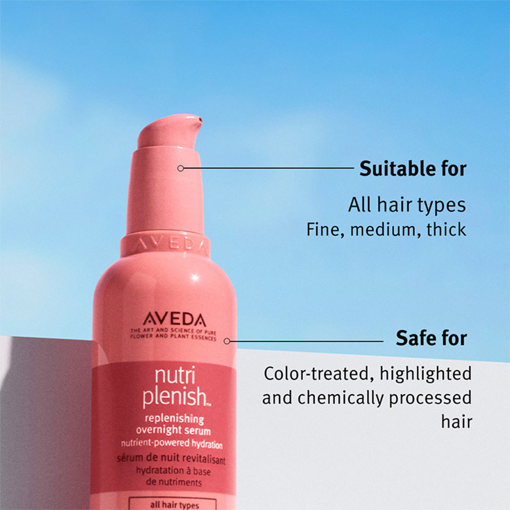 Aveda Nutriplenish Hydrating Serum for Dry & Frizzy Hair with Coconut Oil- 72% Increase in Hydration, 100ml