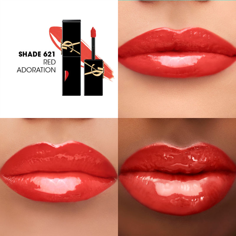 Yves Saint Laurent The Inks Vinyl Cream Rich Luxury Liquid Lipstick - 621 Red Adoration, 5.5ml