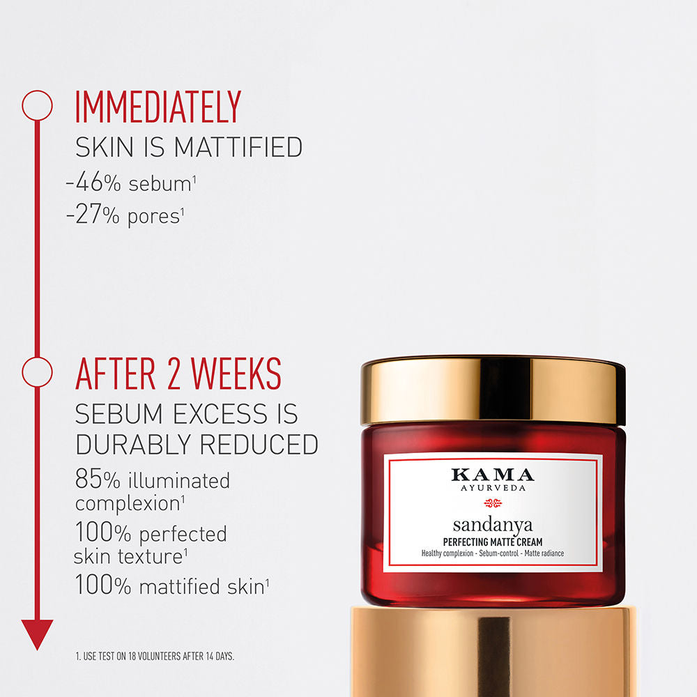 Kama Ayurveda Sandanya Perfecting Matte Cream, 15ml