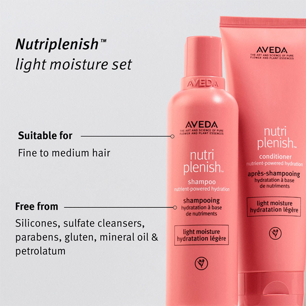 Aveda Nutriplenish Light Hydration Conditioner for Dry & Frizzy Hair with Coconut Oil, 250ml