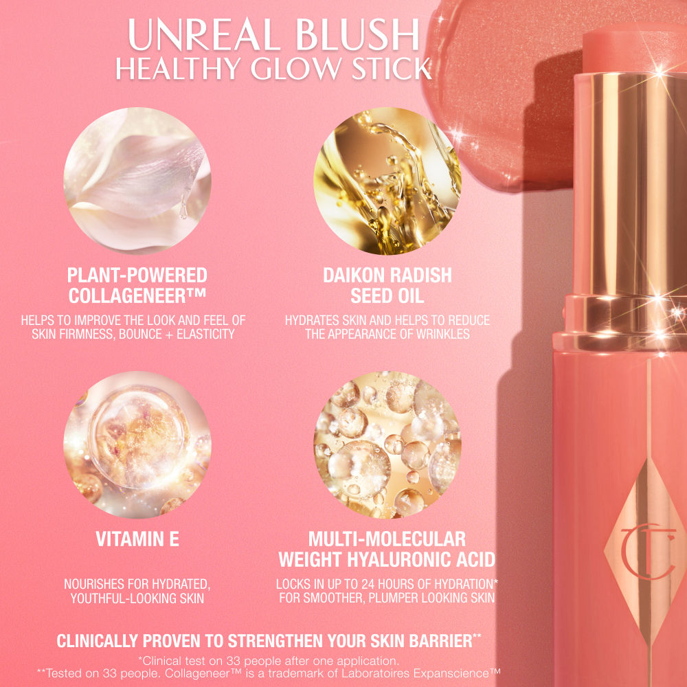 Charlotte Tilbury Unreal Blush Stick - Pretty Glow, 9g