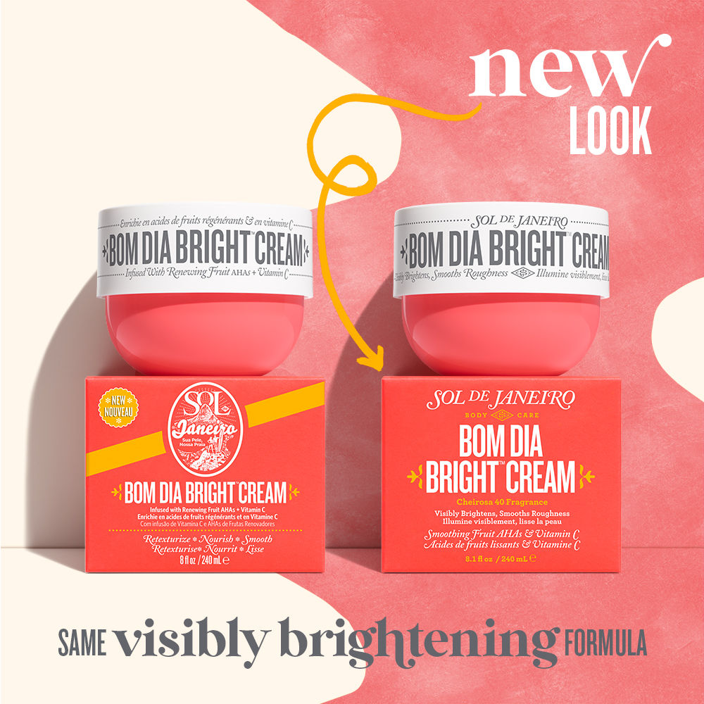 Sol de Janeiro Bom Dia Bright Visibly Brightening & Smoothing Body Cream with Vitamin C, 75ml