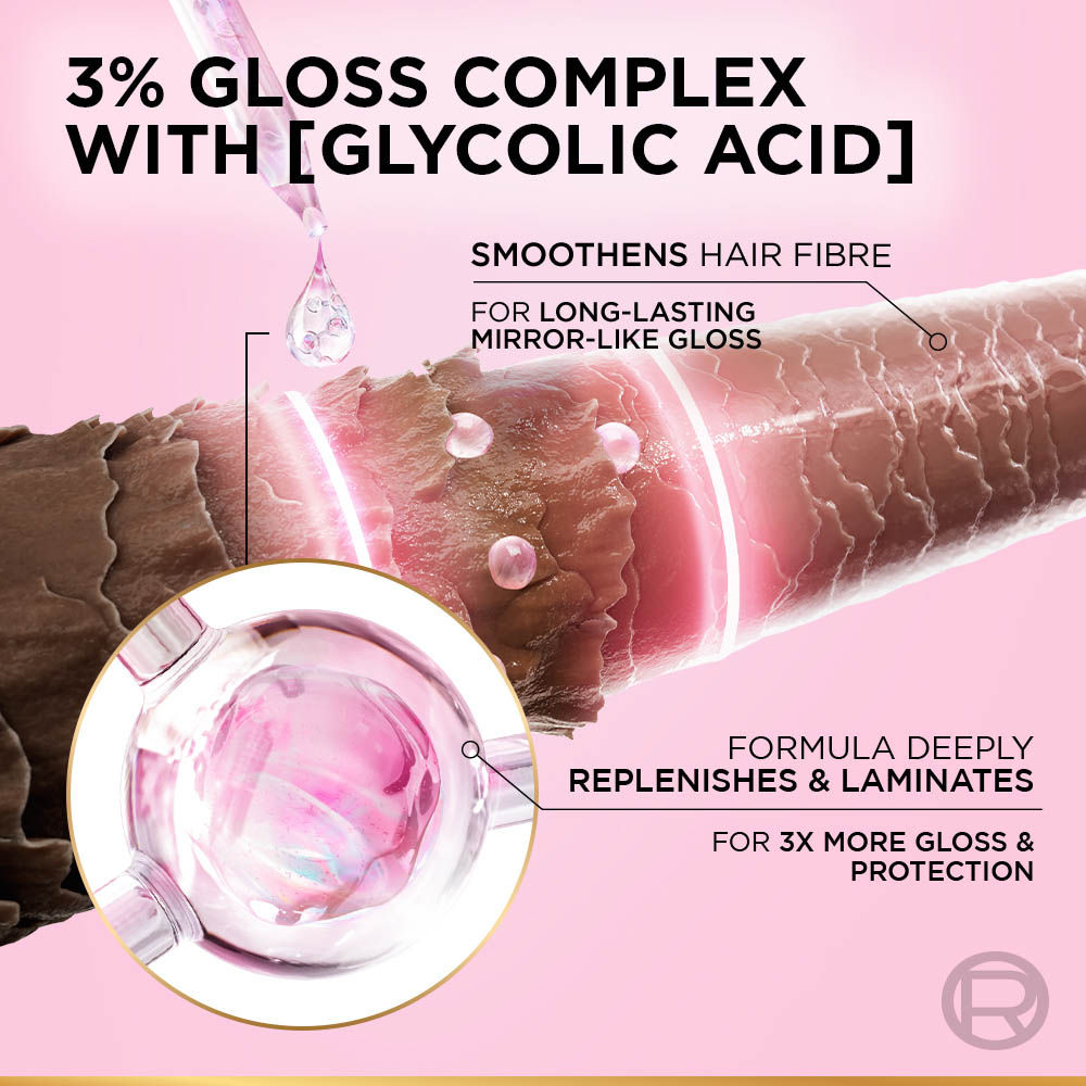 L'Oreal Paris Glycolic Gloss Shine Boosting Shampoo, 340ml Buy at Indicrest Image 3