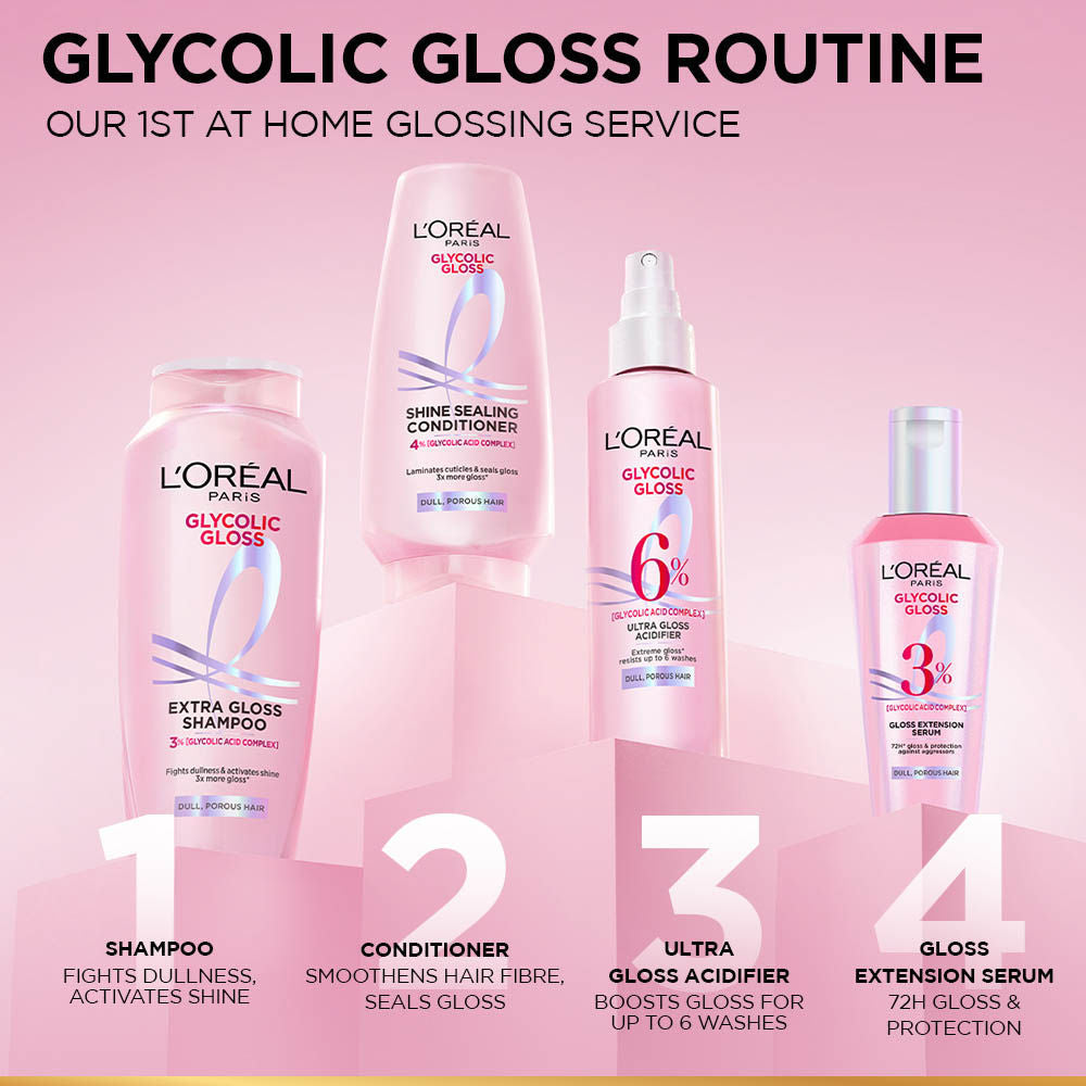 L'Oreal Paris Glycolic Gloss Shine Boosting Shampoo, 340ml Buy at Indicrest Image 7