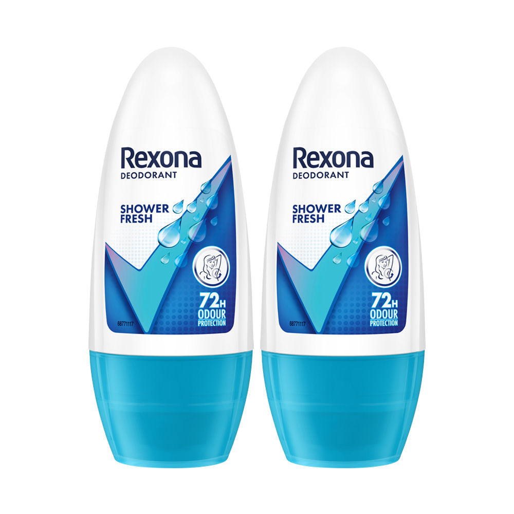 Rexona Shower Fresh Underarm Roll On (Pack of 2), 2 pieces Buy at Indicrest