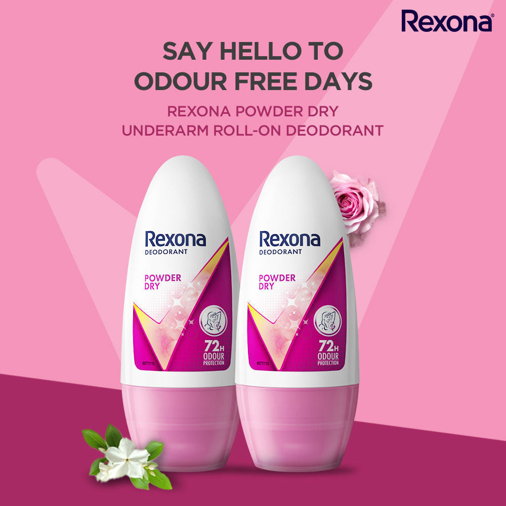 Rexona Powder Dry Deodorant Roll On (Pack of 2), 2 pieces Buy at Indicrest Image 4
