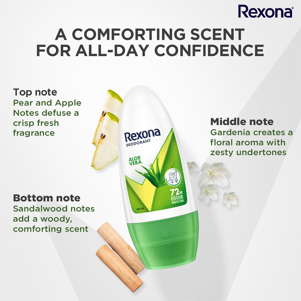 Rexona Aloe Vera Underarm Roll On (Pack Of 3), 3 pieces Buy at Indicrest Image 9