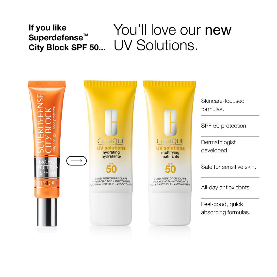 Clinique UV Solutions Mattifying Sunscreen SPF 50, 40ml