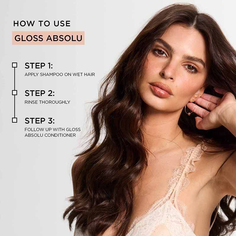 Kérastase Gloss Absolu Anti-Frizz Shampoo, Fine To Medium Hair, 4-Days Anti-Frizz, 80ml