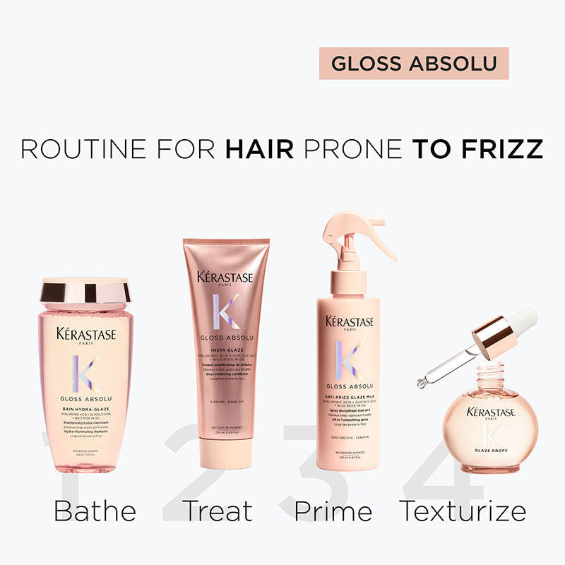 Kérastase Gloss Absolu Anti-Frizz Shampoo, Fine To Medium Hair, 4-Days Anti-Frizz, 80ml