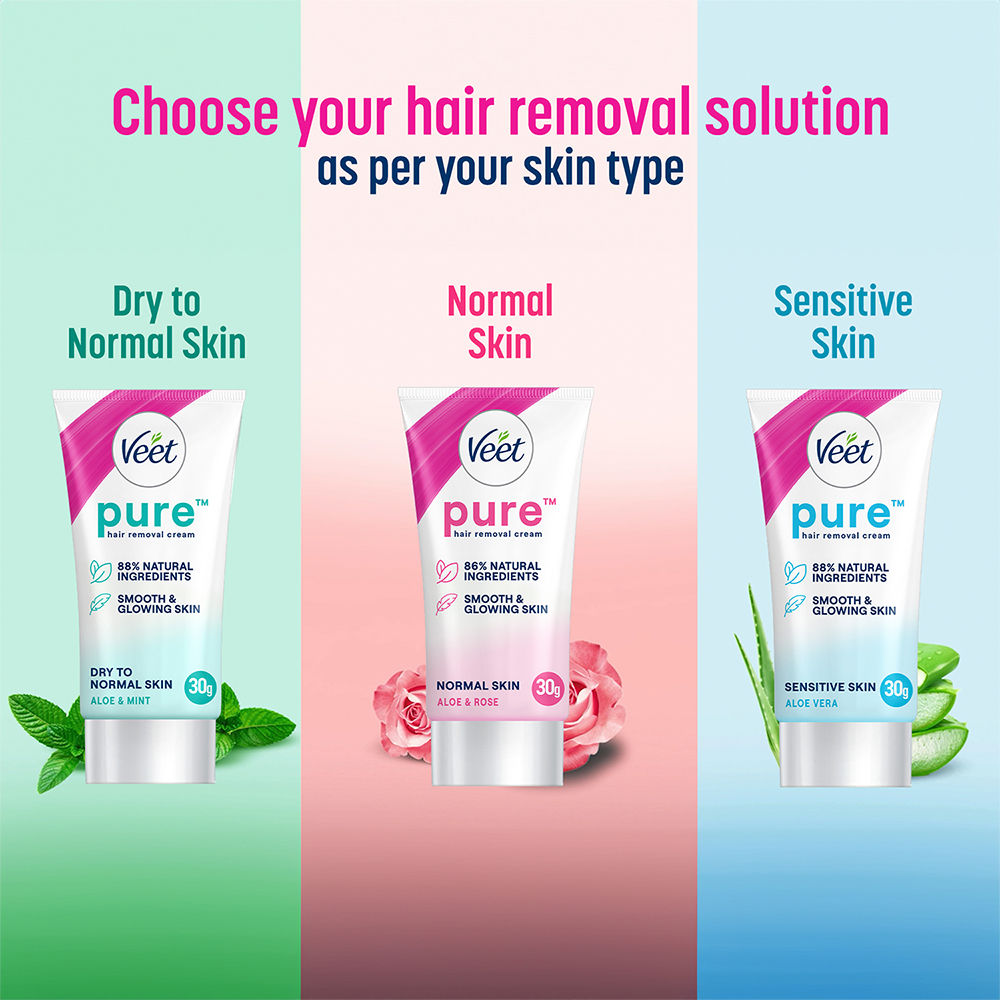 Veet Hair Removal Cream For Sensitive Skin, 30g Buy at Indicrest Image 9