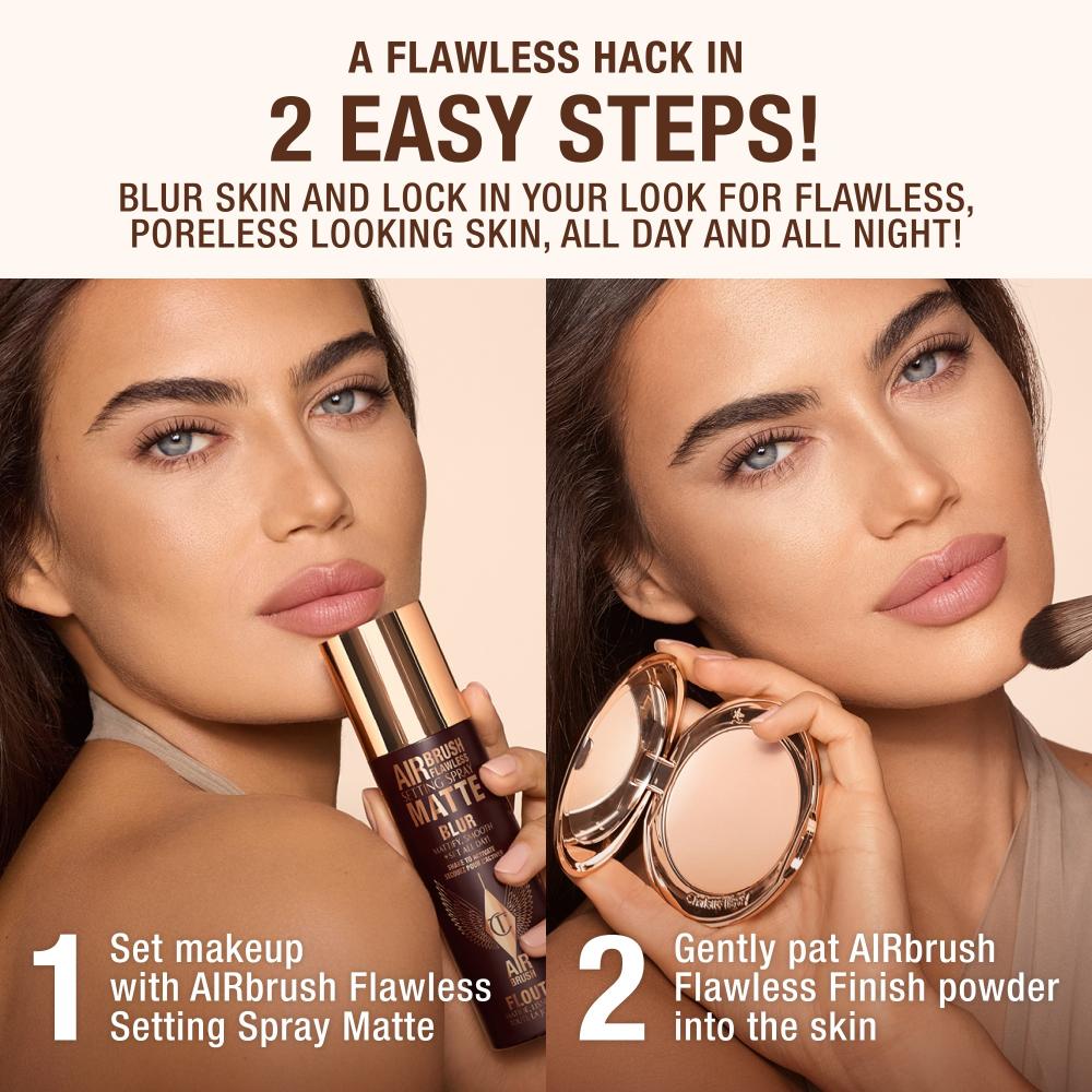 Charlotte Tilbury Airbrush Matte Setting Spray Travel Size, 34ml
