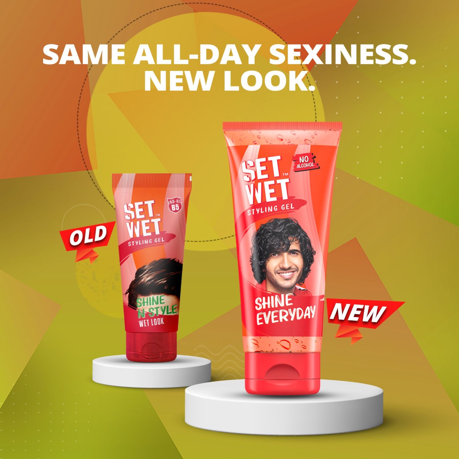 Set Wet Hair Gel for Men Wet Look Light Hold High Shine No Alcohol No Sulphate, 50ml Buy at Indicrest Image 3