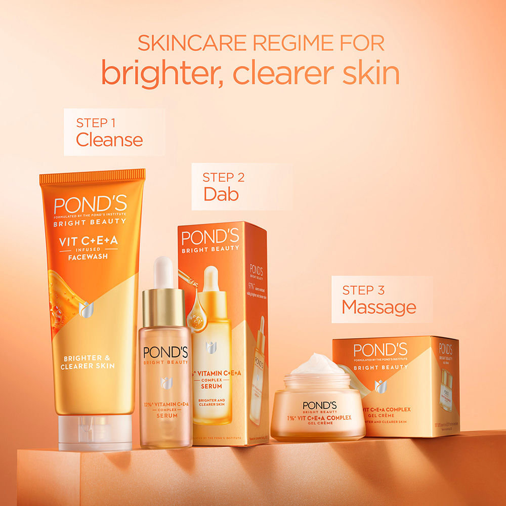 Pond’s Bright Beauty Vitamin C+E+A Gel Face Wash, 100ml Buy at Indicrest Image 6