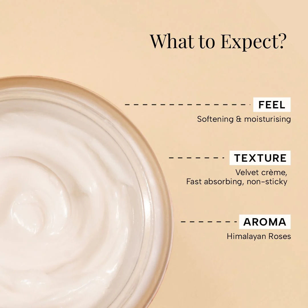 RAS Luxury Oils Brighten Exfoliating Creme Body Butter Enriched With Himalayan Roses & Pink Pepper, 100g
