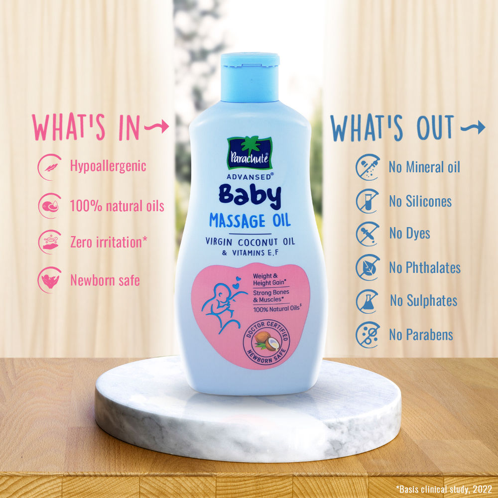 Parachute Advansed Baby Massage Oil, 200ml Buy at Indicrest Image 5