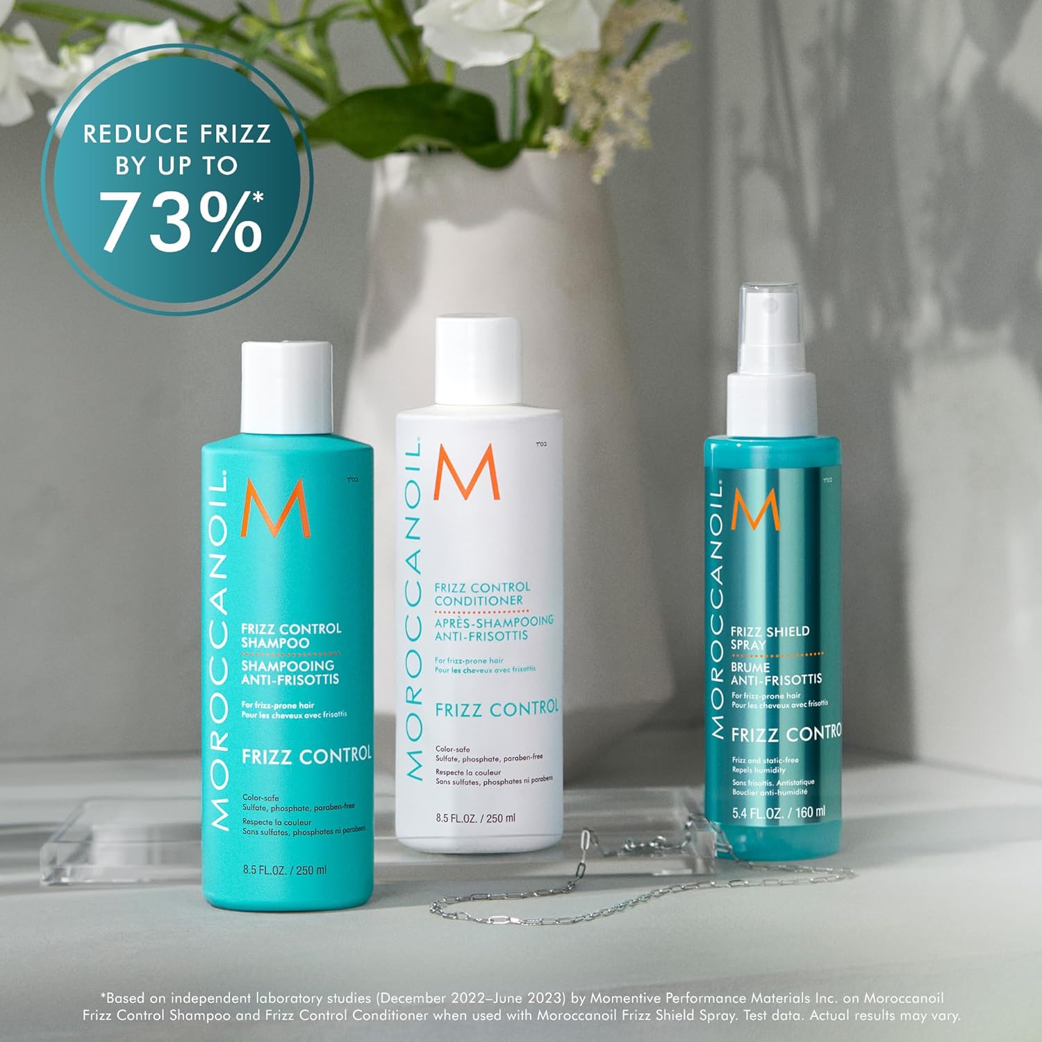 Moroccanoil Frizz Control Shampoo | Argan Oil | Anti-Frizz, Smoothens Hair & Reduces Frizz All Hair, 70ml
