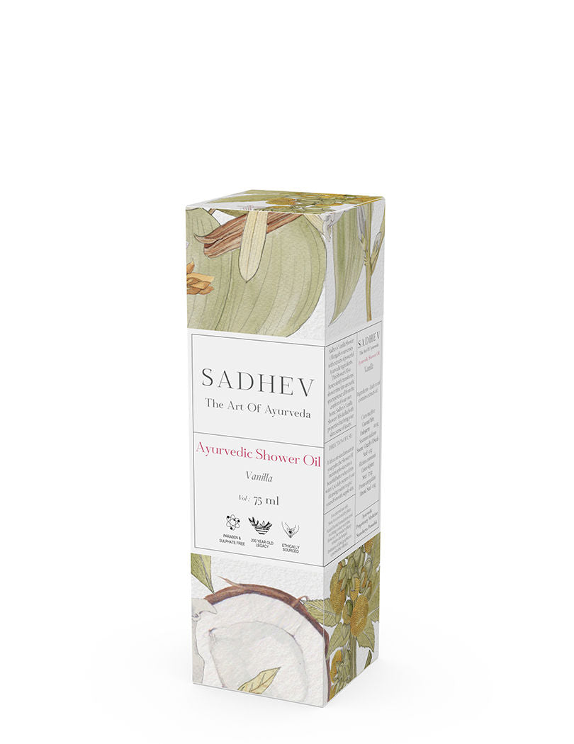 SADHEV Vanilla Shower Oil, 75ml