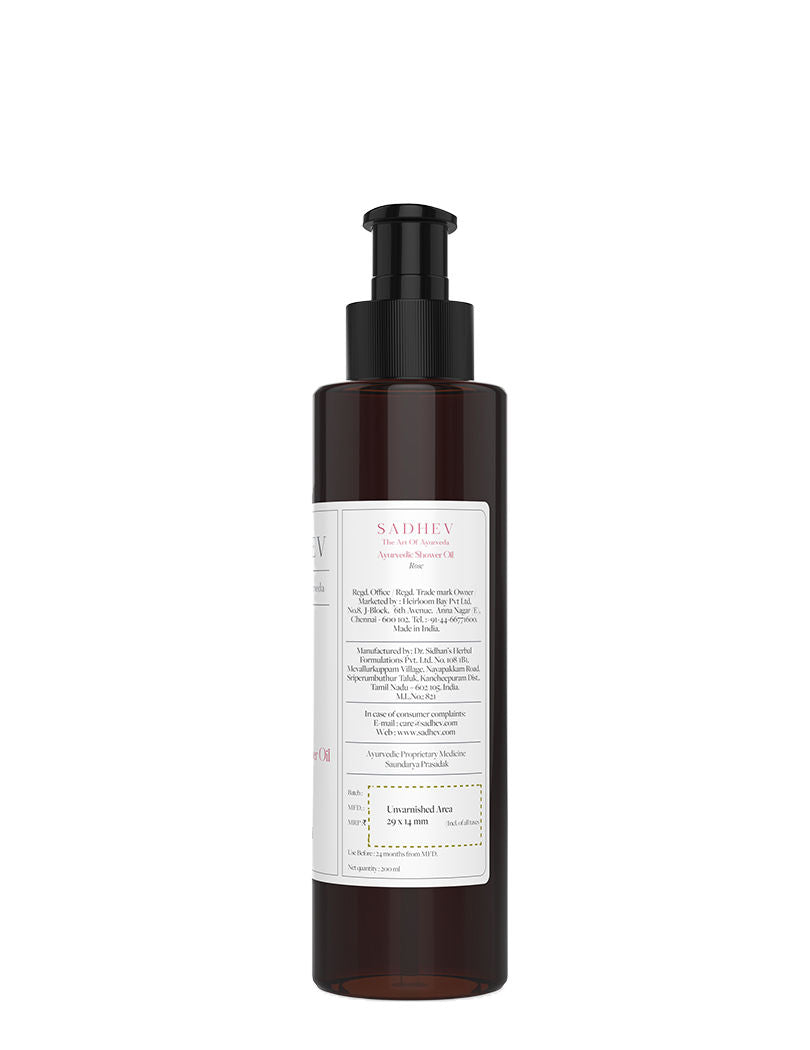 SADHEV Rose Shower Oil, 200ml