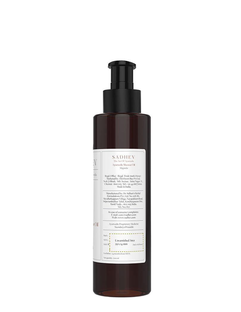 SADHEV Mangolia Shower Oil, 200ml