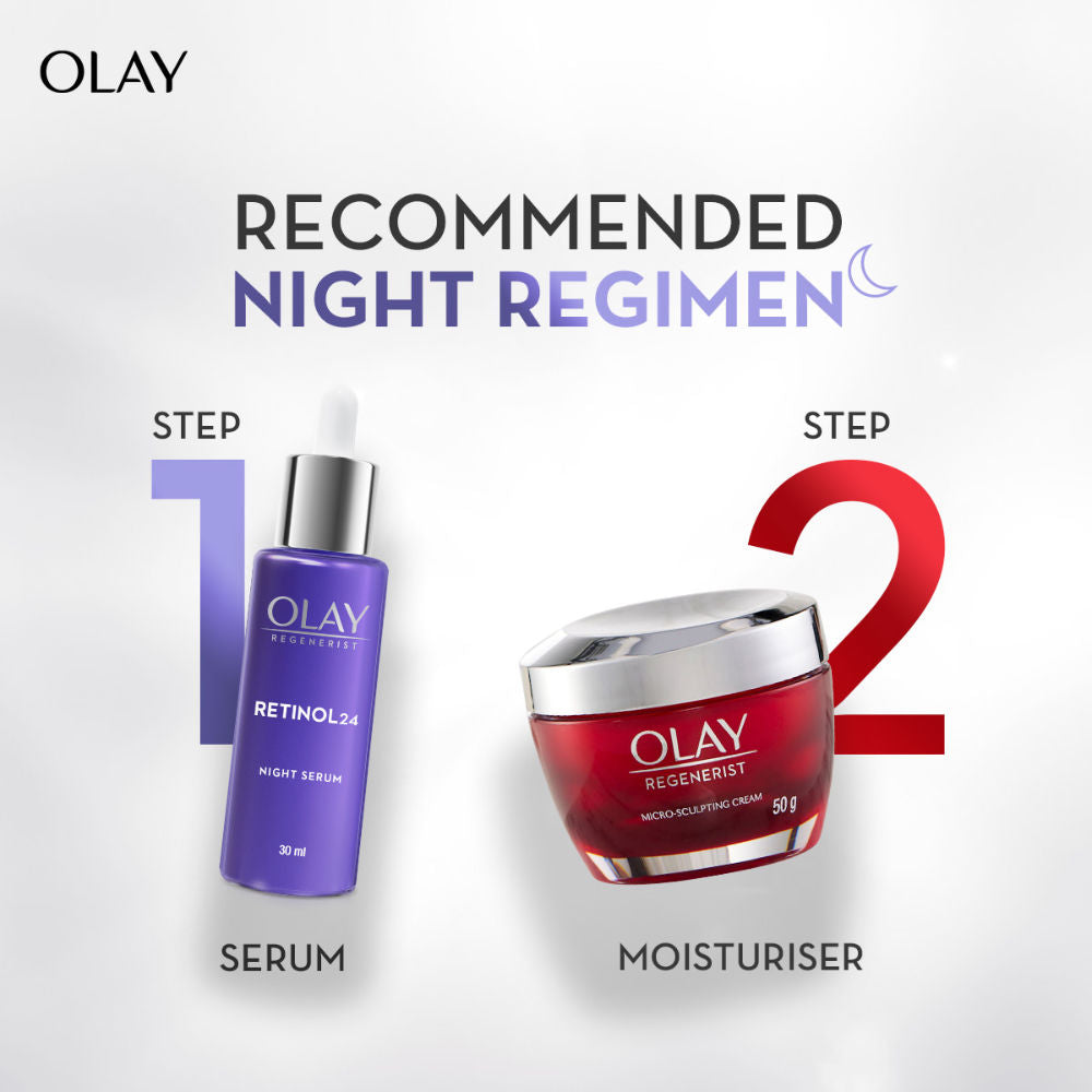 Olay Retinol 24 Anti Ageing Night Serum For Youthful Looking Skin, No Irritation, Fragrance Free, 30ml Buy at Indicrest Image 7