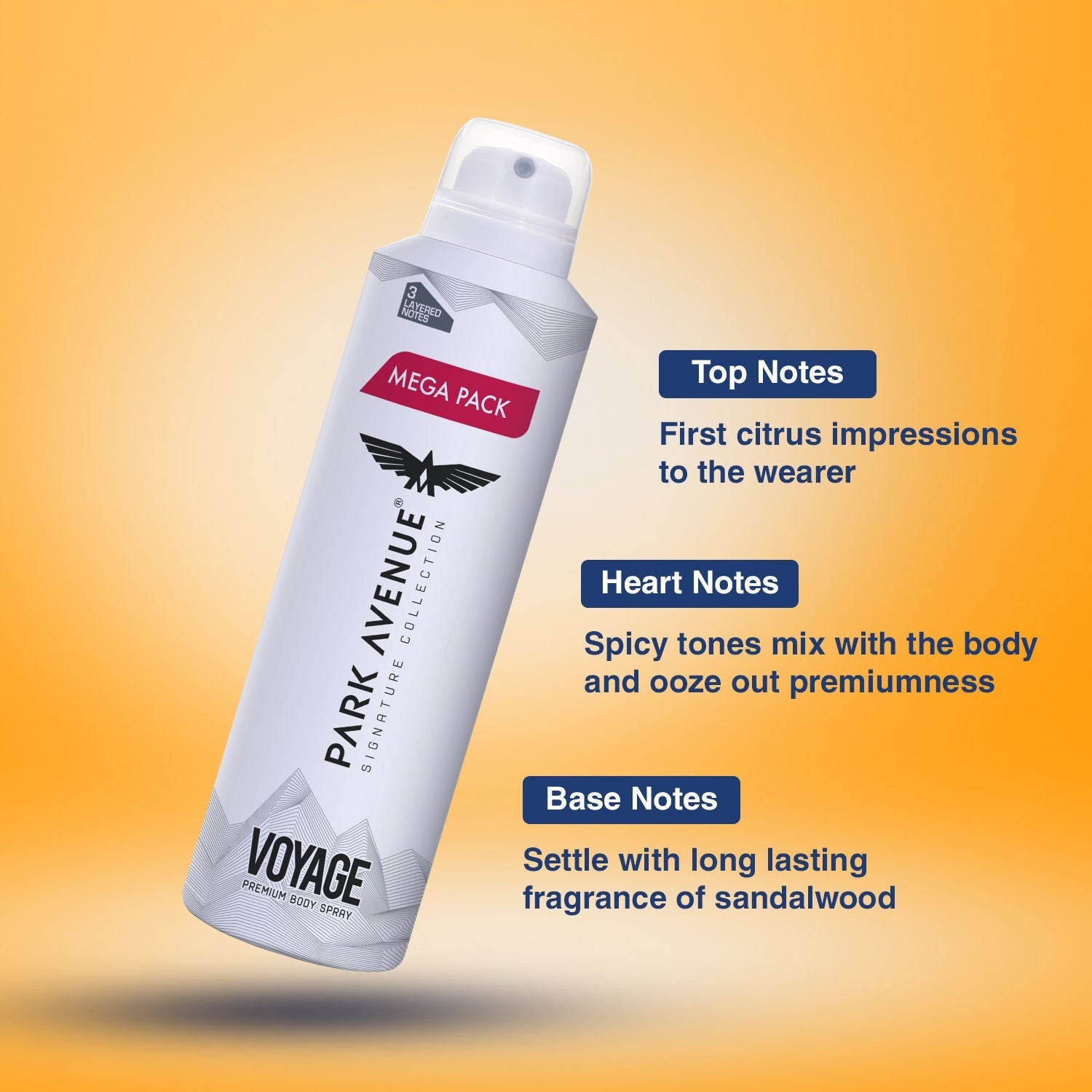 Park Avenue Mega Pack Signature Voyage Premium Body Spray, 220ml Buy at Indicrest Image 6