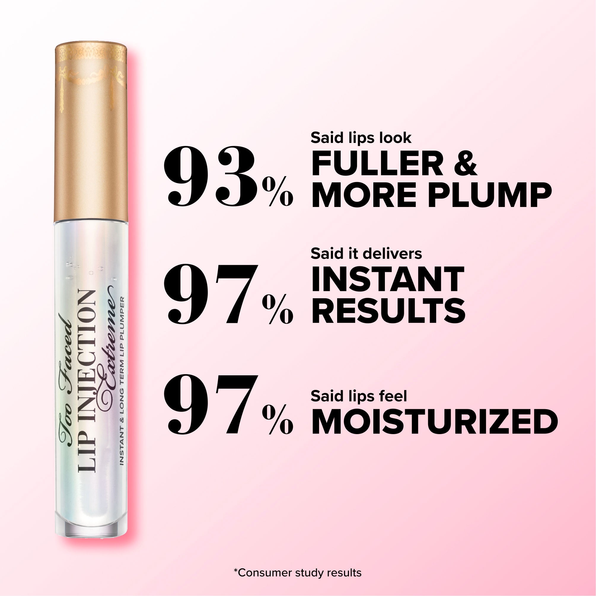 Too Faced Lip Injection Extreme Lip Plumper, Lip Gloss- Strawberry Kiss, 4gm
