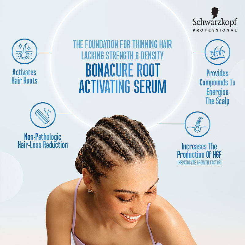 Schwarzkopf Professional Bonacure Root Activating Serum For Thinning Hair| Biotin & Guarana, 100ml Buy at Indicrest Image 4