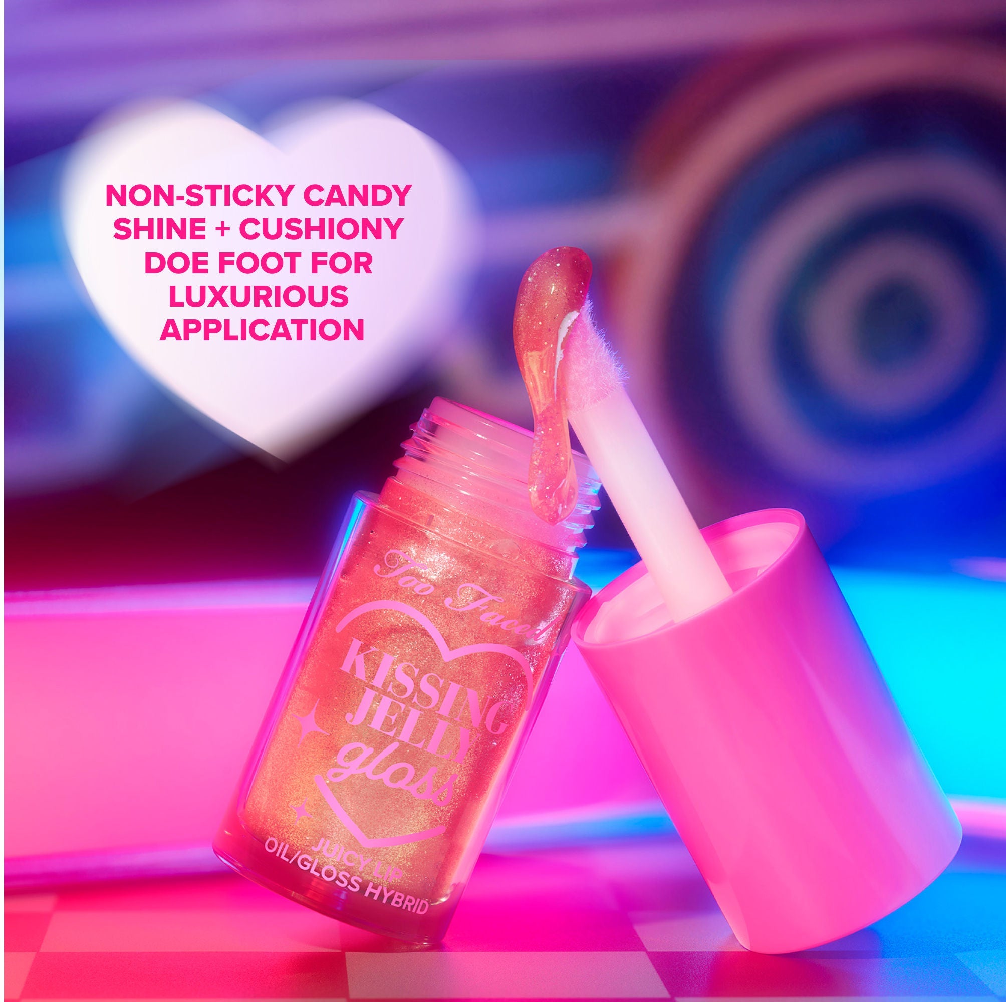 Too Faced Lip Gloss Kissing Jelly - Raspberry, 4.5ml