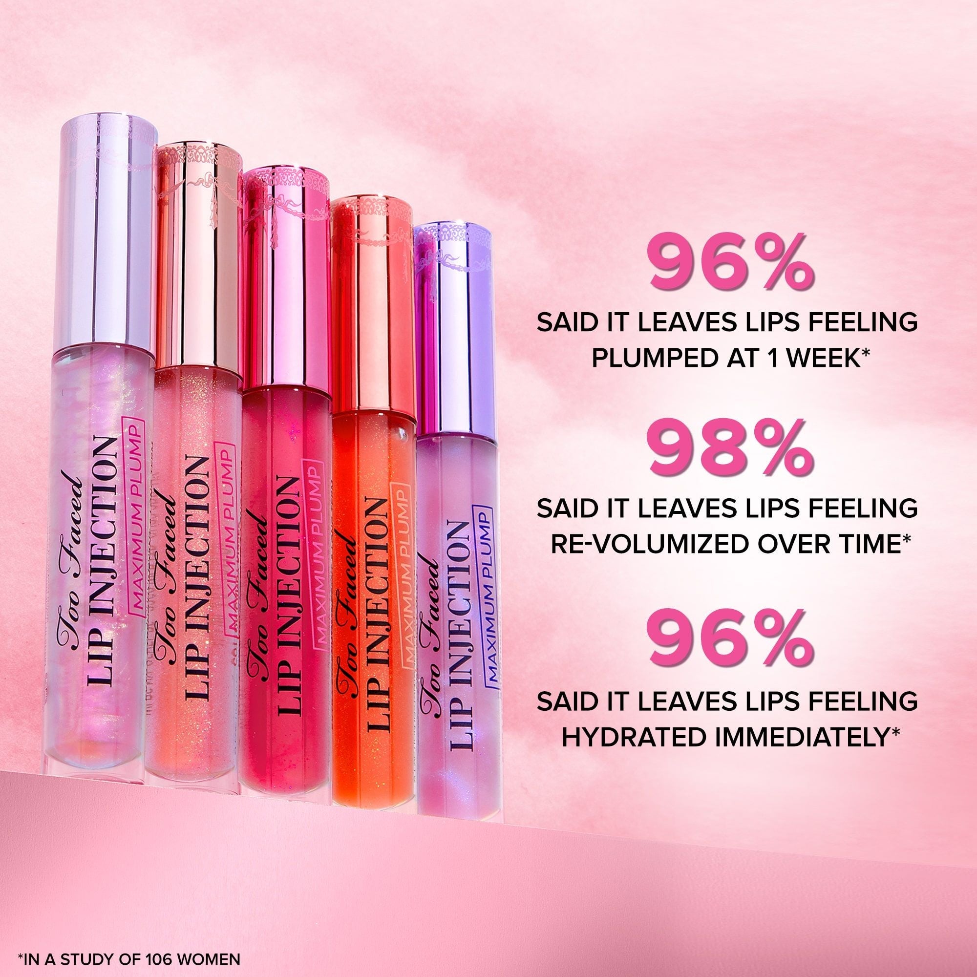 Too Faced Lip Injection Maximum Plump Lip Gloss - Travel Size, 2.8g