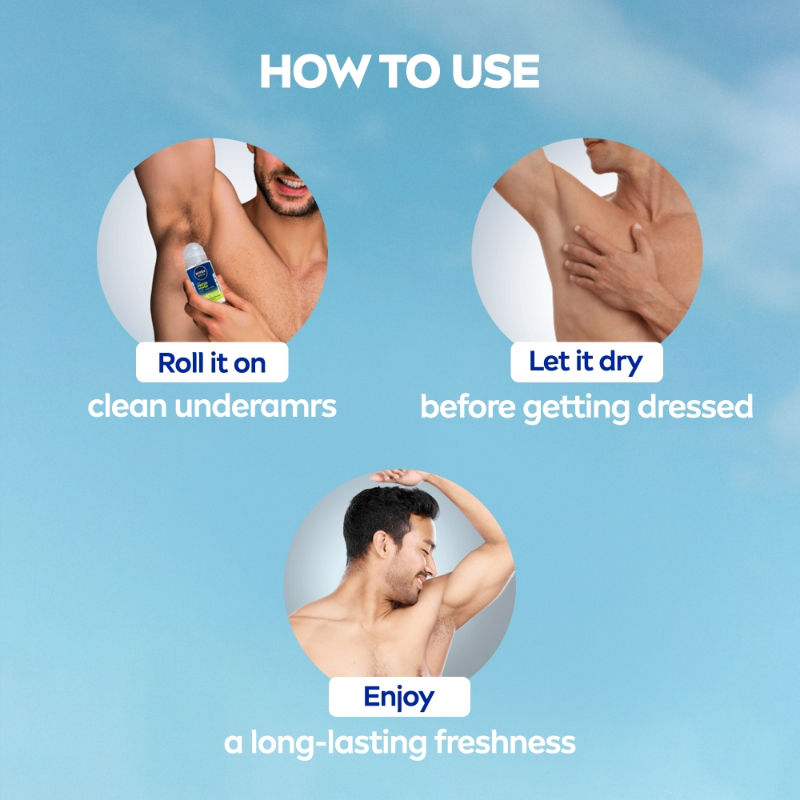Nivea MEN Deodorant Roll On- Fresh Power- 72h Long lasting Freshness with Fresh Musk Scent, 50ml Buy at Indicrest Image 7