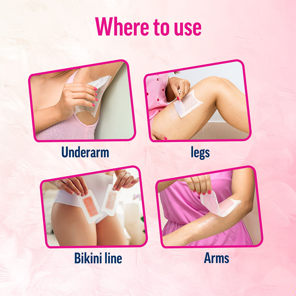 Veet Professional Waxing Strips Kit For Normal Skin, 8 Wax Strips Buy at Indicrest Image 10