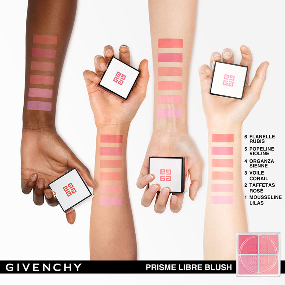 Givenchy Prisme Libre Blush - 02 Taffetas Rose, 4.5g