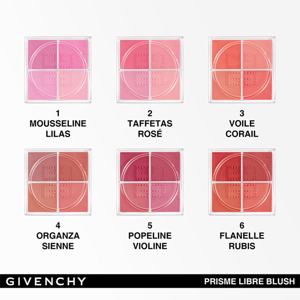 Givenchy Prisme Libre Blush - 02 Taffetas Rose, 4.5g